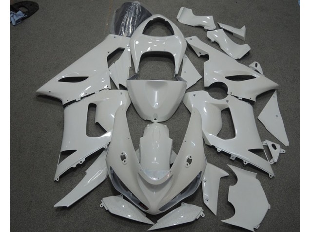 Blanc 05-06 ZX6R Carénage Moto