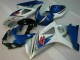 Bleu Blanc 07-08 GSXR 1000 Kit Carénages Motos Complet