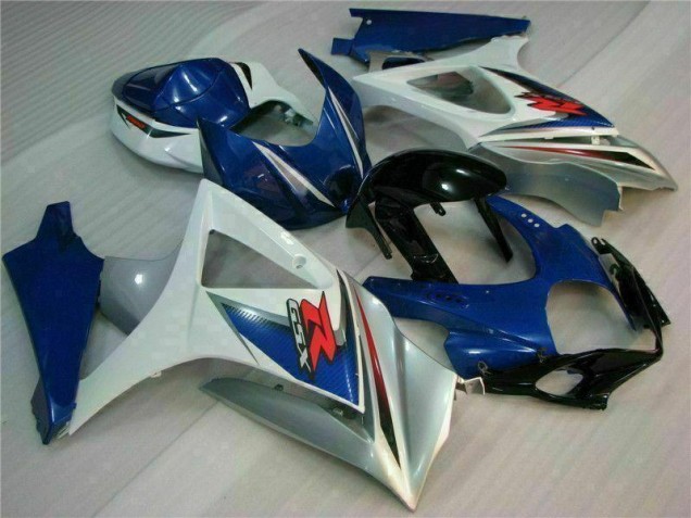 Bleu Blanc 07-08 GSXR 1000 Kit Carénages Motos Complet