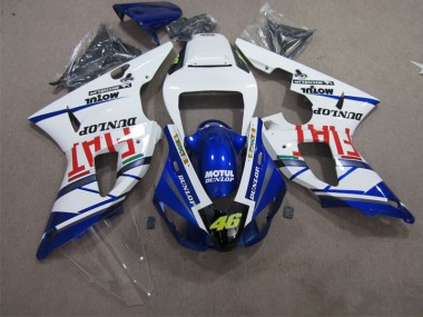 Bleu Blanc Motul Dunlop 46 09-11 YZF R1 Carénage Moto