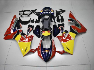 Bleu Jaune Rouge Red Bull 17-20 CBR1000RR Carénage Moto