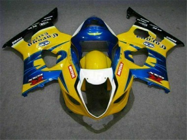 Jaune Bleu 03-04 GSXR 1000 Carénage Moto