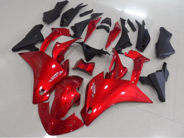 Rouge Noir Mat 11-13 CBR250RR Carénage Moto